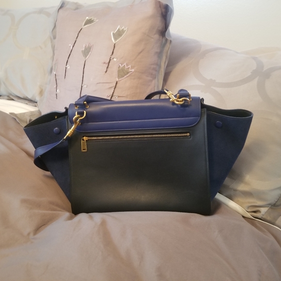 Blue Celine Trapeze Bag - Picture 5 of 8